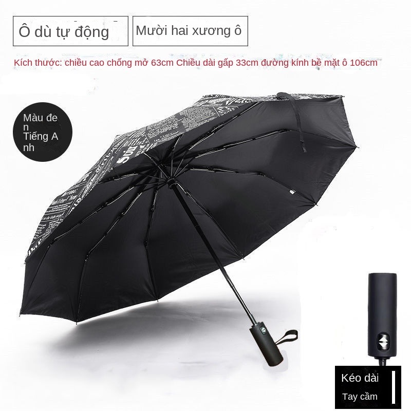 Dù Gấp Tự Động Che Mưa Nắng Sáng Tạo Độc Đáo Cho Nam Và Nữ