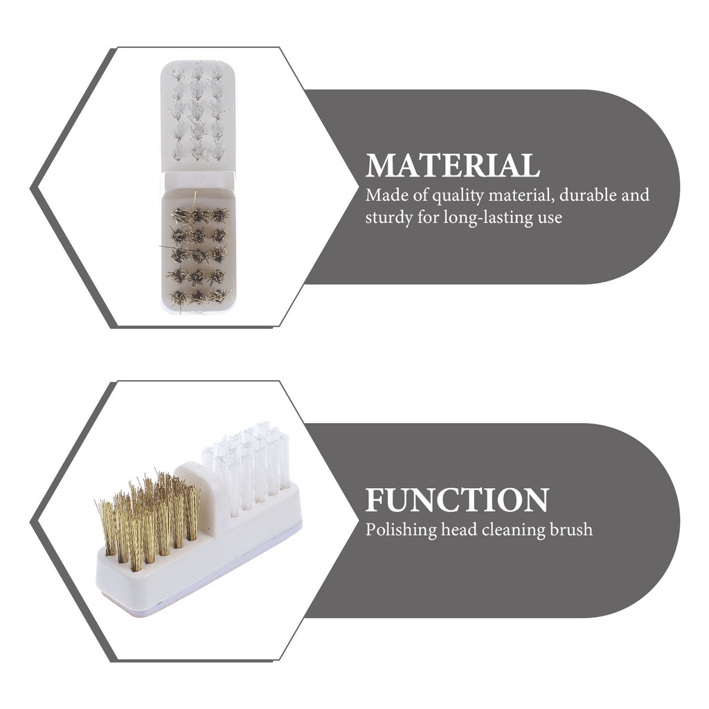 Bộ 3 Bàn Chải Làm Sạch Đầu Mài Móng Tay