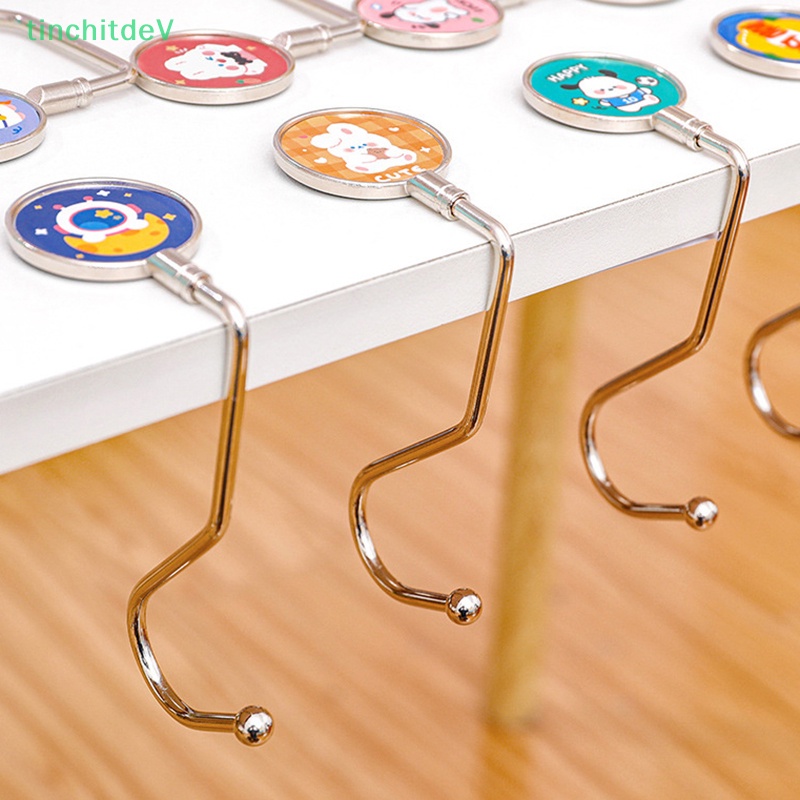 [TinchitdeV] Móc Treo Túi Xách Cầm Tay Bằng Kim Loại Cỡ Lớn Họa Tiết Hoạt Hình Có Thể Gập Lại [Mới]