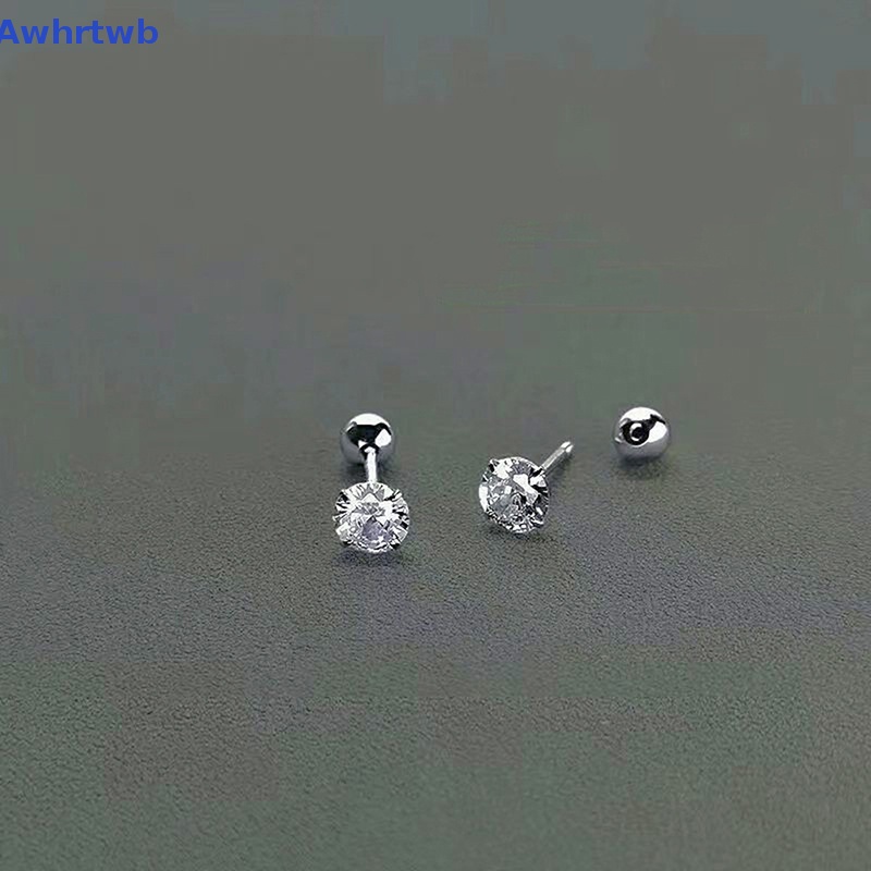 1 Đôi Khuyên Tai Đính Đá Zircon Dạng Xoắn Ốc Cho Nữ Mới