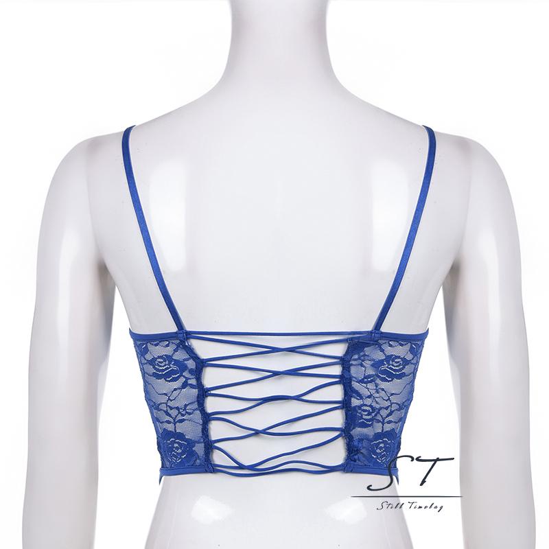 Áo Hai Dây Cổ Chữ V Phối Ren Gợi Cảm CY03 Cho Nữ