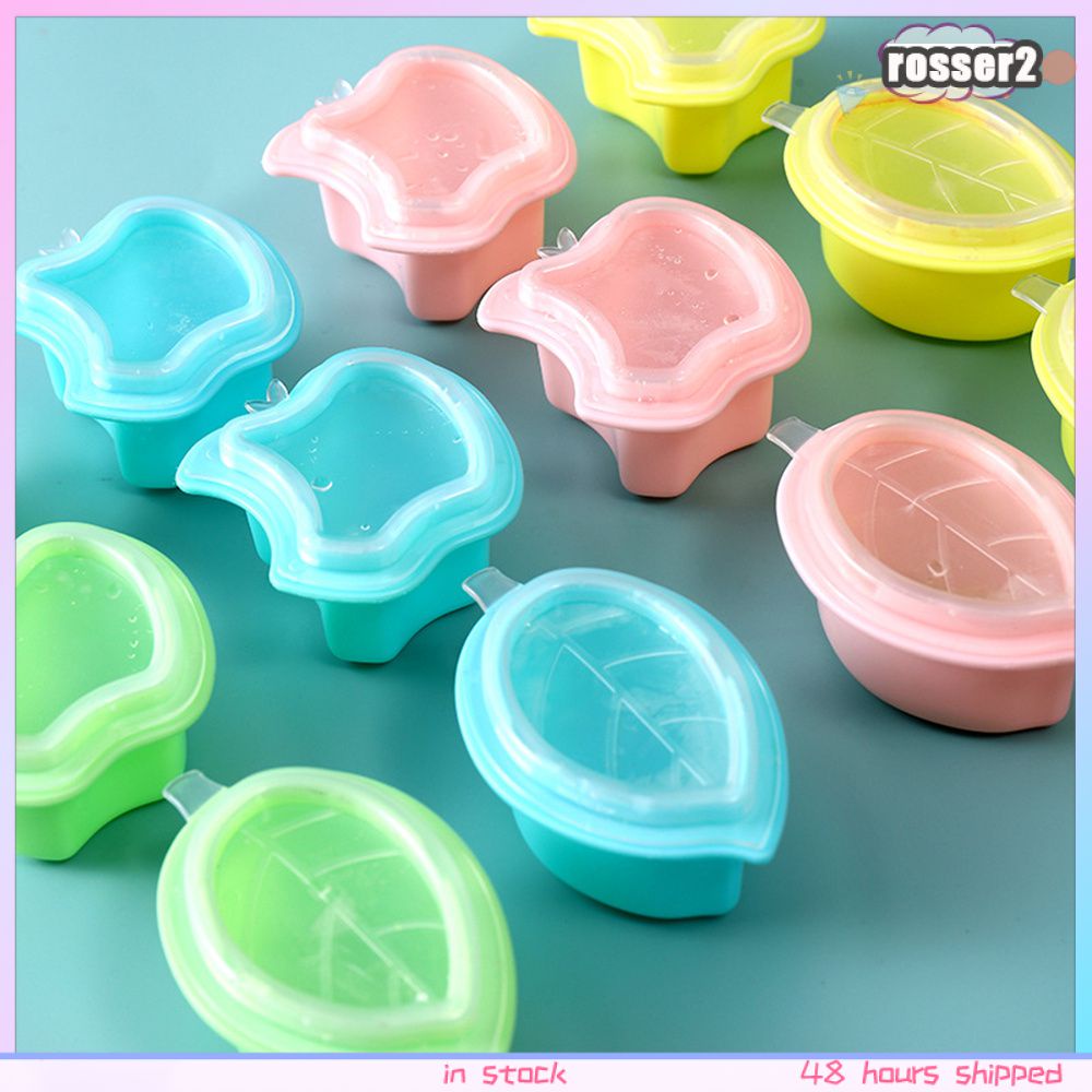Dễ thương Silicone DIY Ice Cube khuôn với bìa Đảng Whisky rượu vang Ice Blocks Maker tái sử dụng vuông Jelly khuôn Stackable Ice Box-rosser2