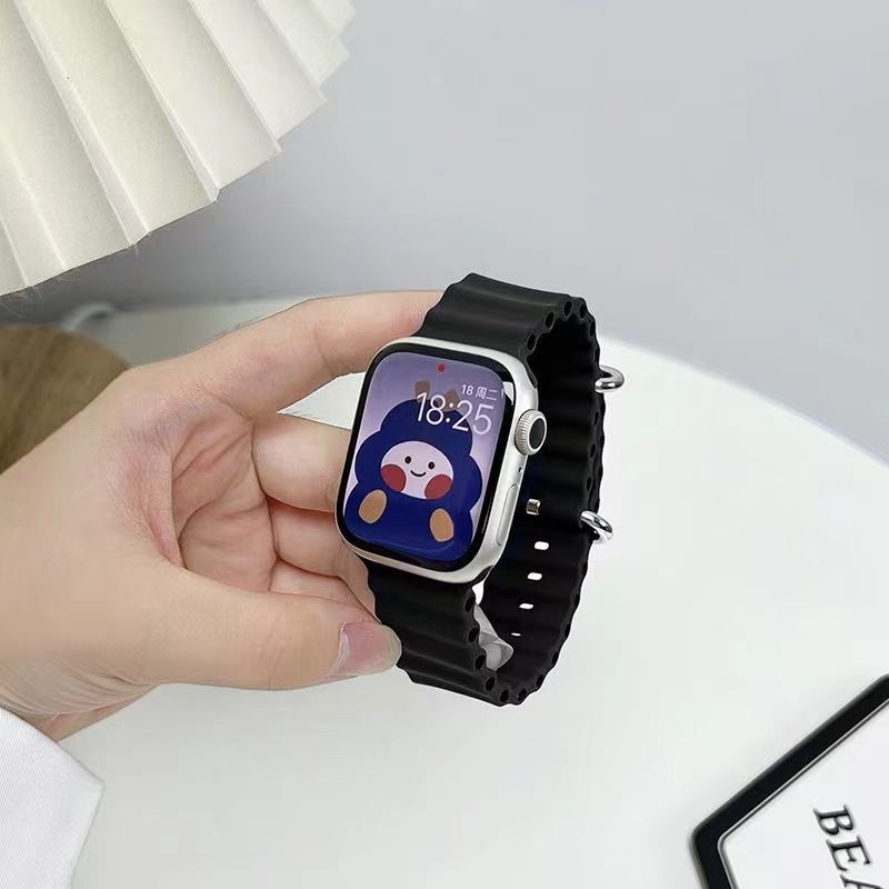 Silicone Dây Đeo Silicon Cho Đồng Hồ Thông Minh apple watch series ultra9 8 7 6 5 4 32 se 49mm 45mm 44mm 40mm 41mm 38mm 42mm