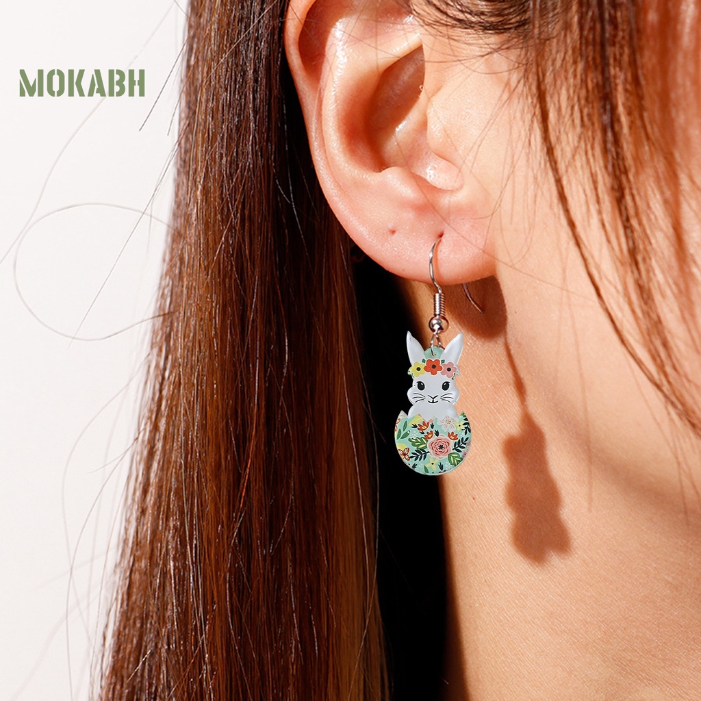 1 Đôi Bông Tai Hình Thú Cưng Hoạt Hình Dễ Thương Bằng Acrylic