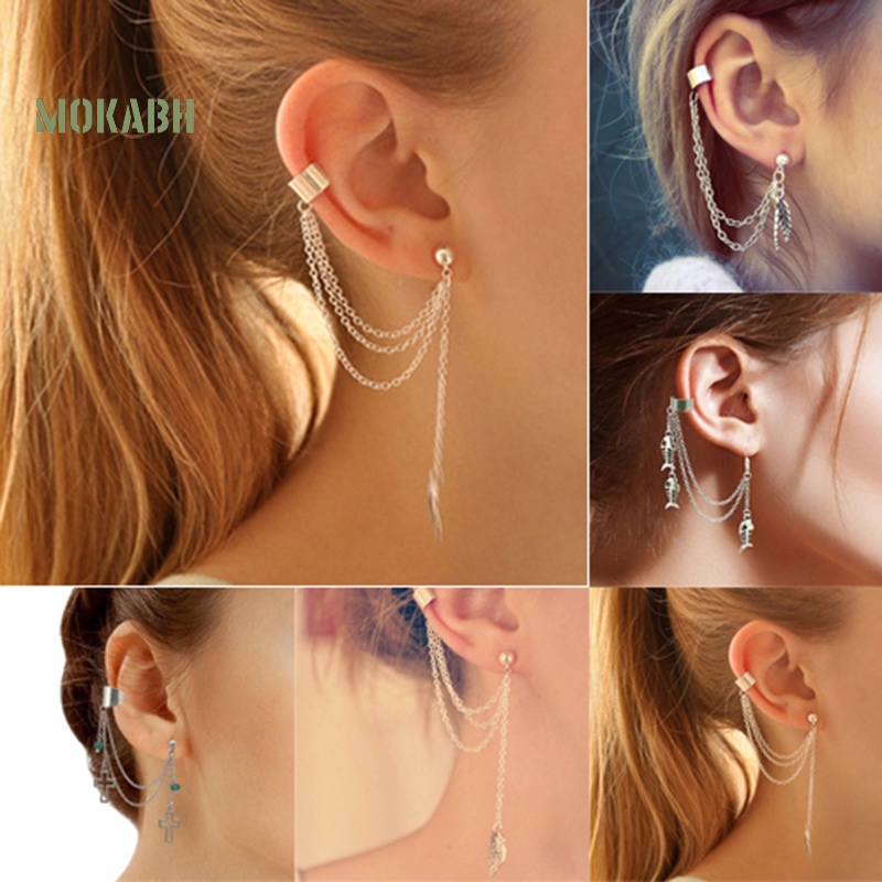 1 Khuyên Vành Tai Tua Rua Thời Trang Cá Tính