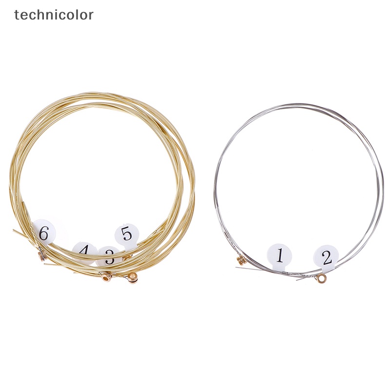 Set 1 / 6 Dây Đàn Ghi Ta Bằng Thép Mạ Niken Chuyên Dụng