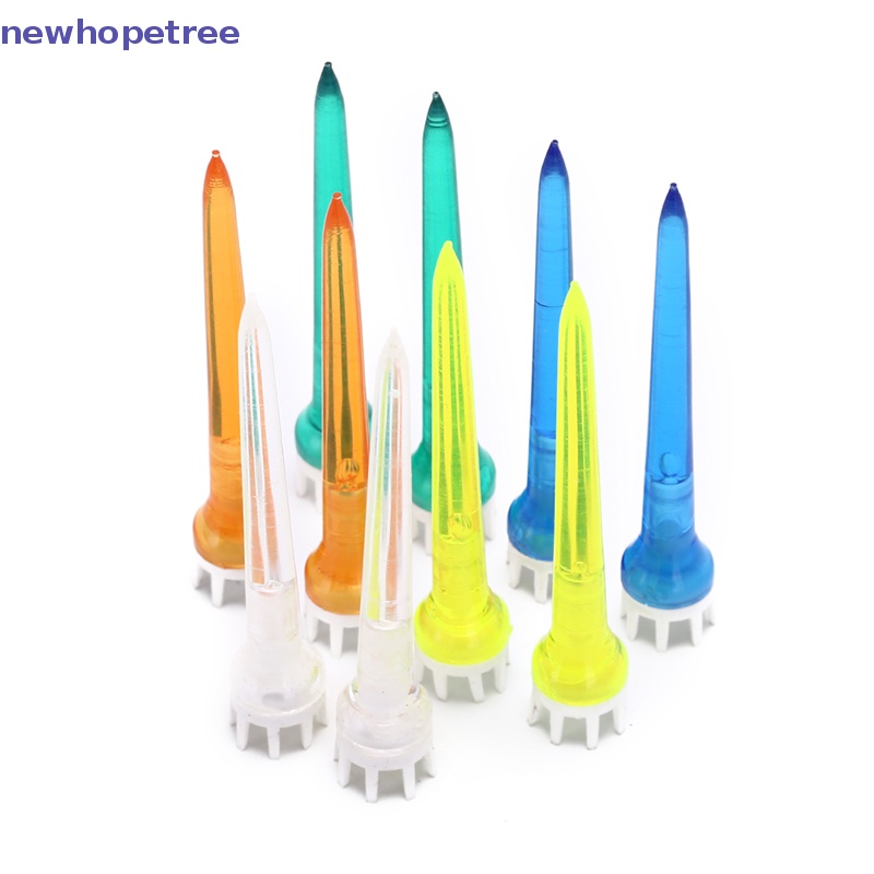 Set 10 tee golf Trong Suốt Nhiều Màu 78mm