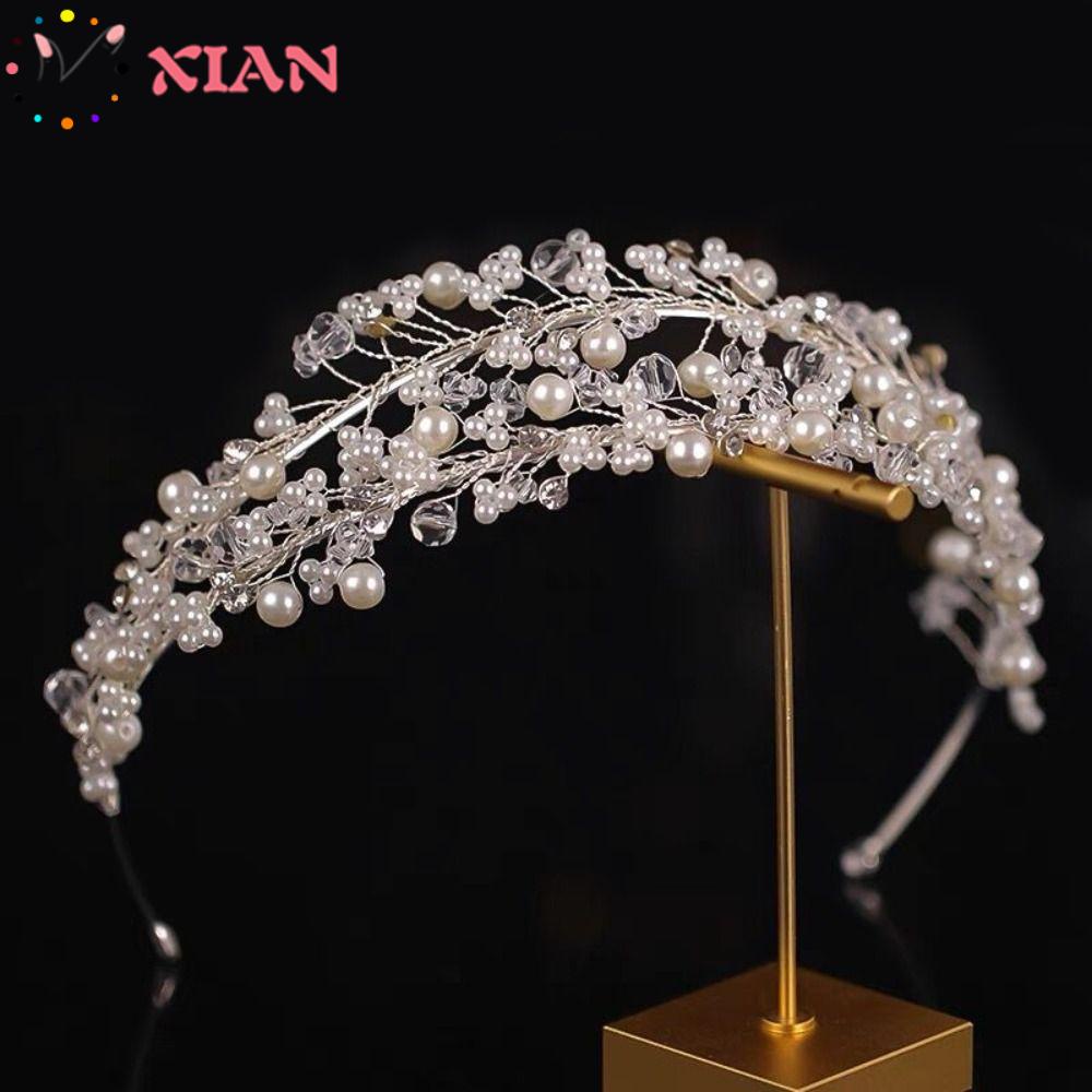 Xiantin Băng Đô Cài Tóc Cô Dâu Phong Cách Baroque Sang Trọng