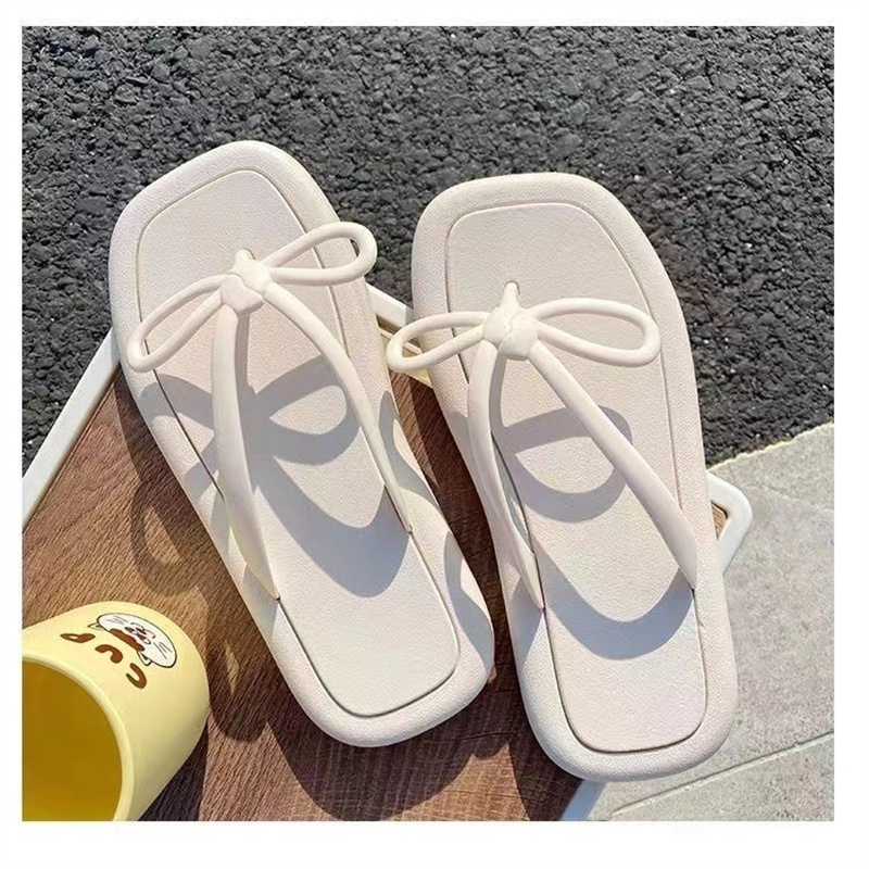 Dép Xỏ Ngón Chống Trượt Đính Nơ Thời Trang Cho Gia Đình