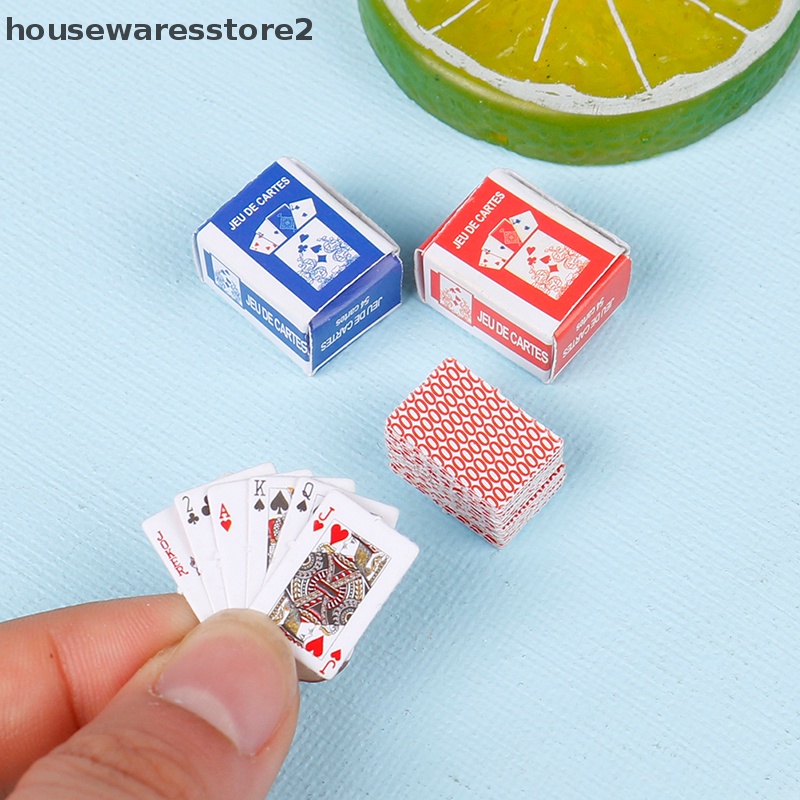 Bộ Bài Poker Mini Dễ Thương 2 1: 12 Trang Trí Nhà Búp Bê