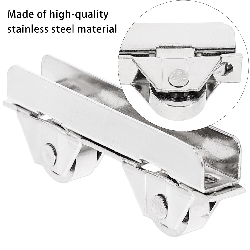 Bộ 10 Bánh Xe Lăn Inox Gắn Kính Cửa Sổ Bỏ Túi Tiện Dụng