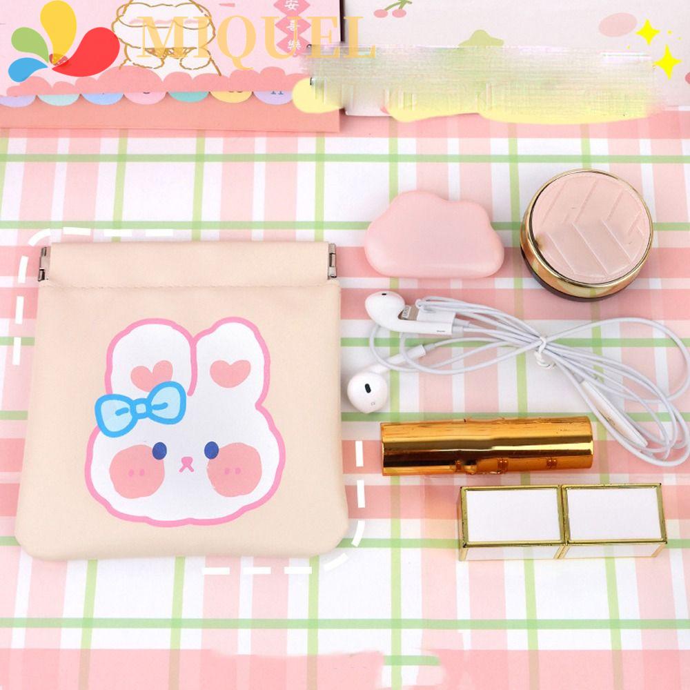 Túi Đựng Son Môi Bằng Da PU Họa Tiết Hoạt Hình Xinh Xắn Cho Nữ