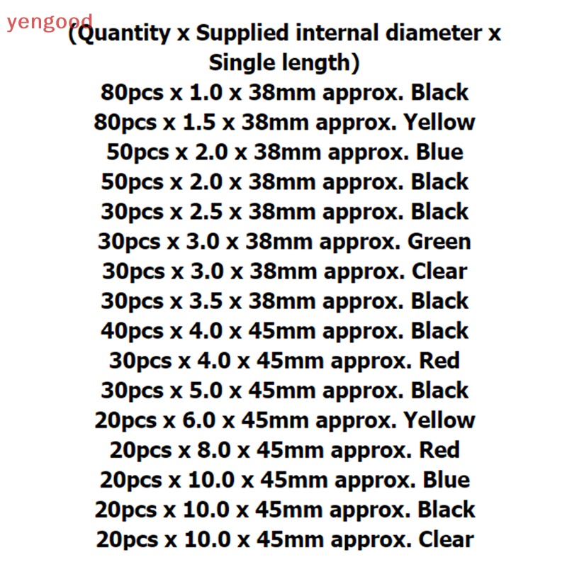 Bộ 580 Ống Co Nhiệt 2: 1 Chất Lượng Cao