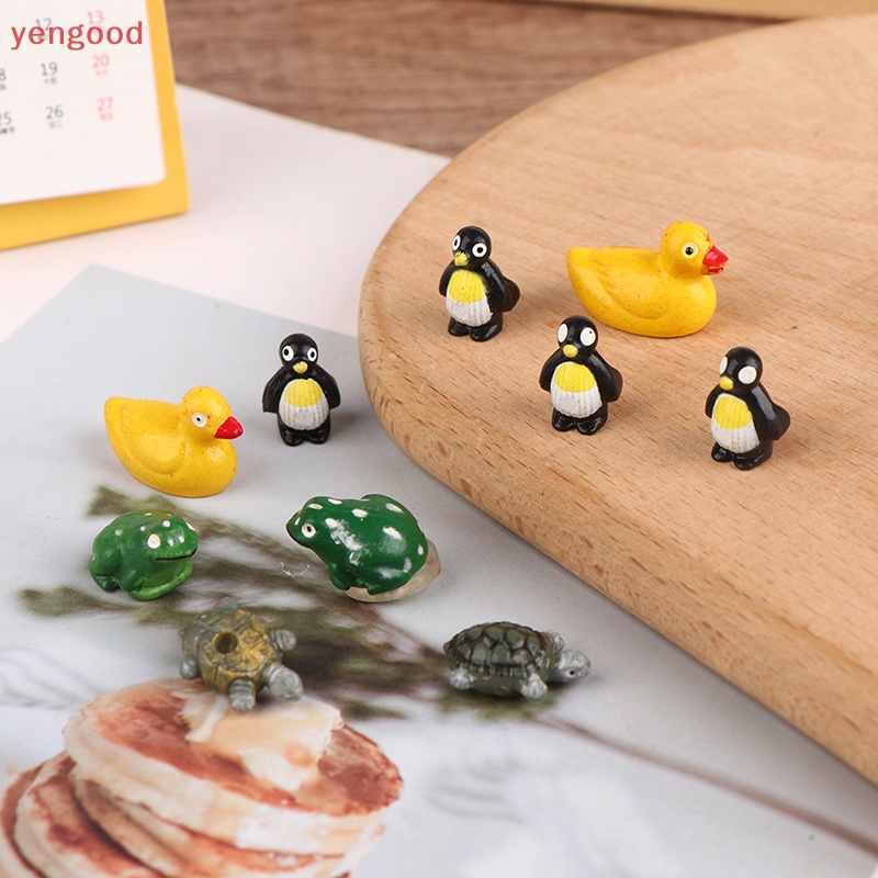 Set 10 Tượng Rùa Mini Bằng Nhựa Resin Dễ Thương Xinh Xắn