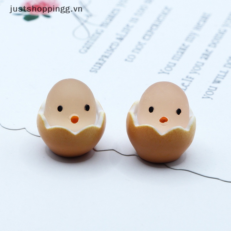 Bộ 2 Đồ Chơi Trang Trí Hình Gà Con Phát Sáng Trong Bóng Tối DIY