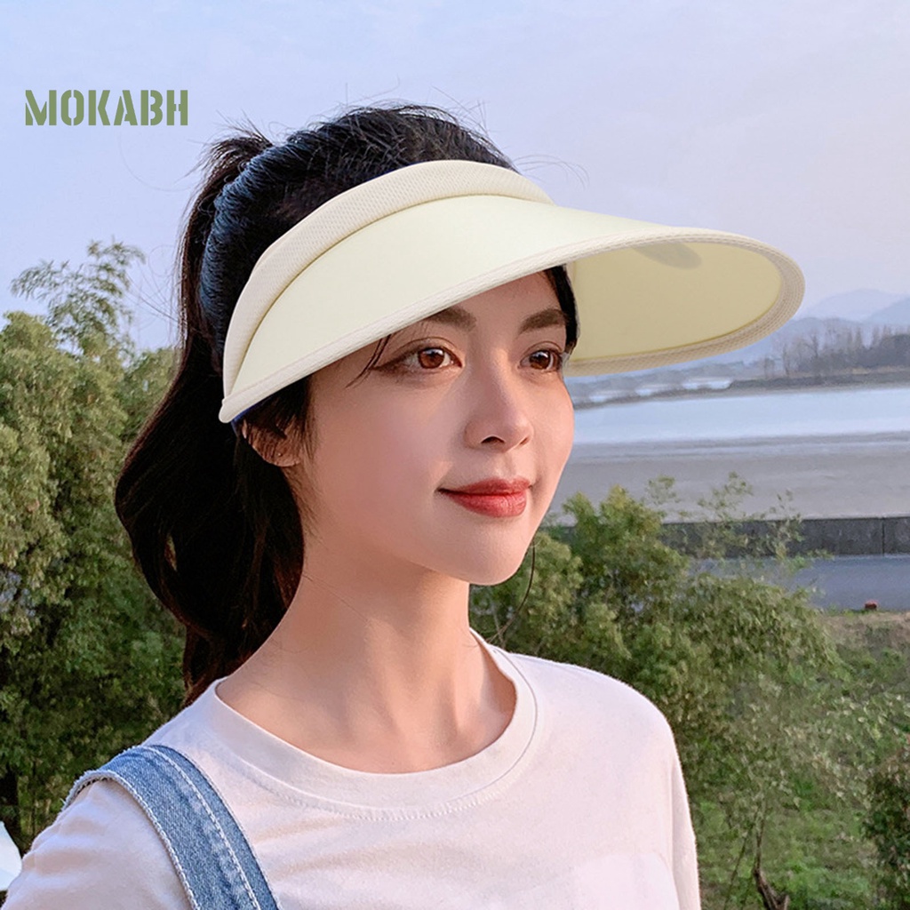 Nón Lưỡi Trai Nửa Đầu Màu Trơn Co Giãn Thời Trang Mùa Hè Cho Nữ