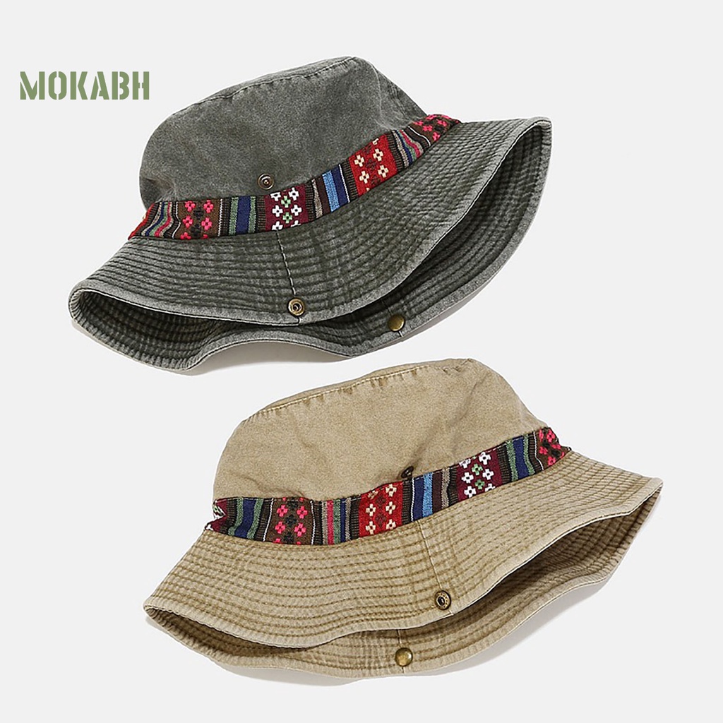 Abh Mũ Tai Bèo Họa Tiết Hình Học Có Thể Điều Chỉnh Kích Thước Cho Nam Và Nữ