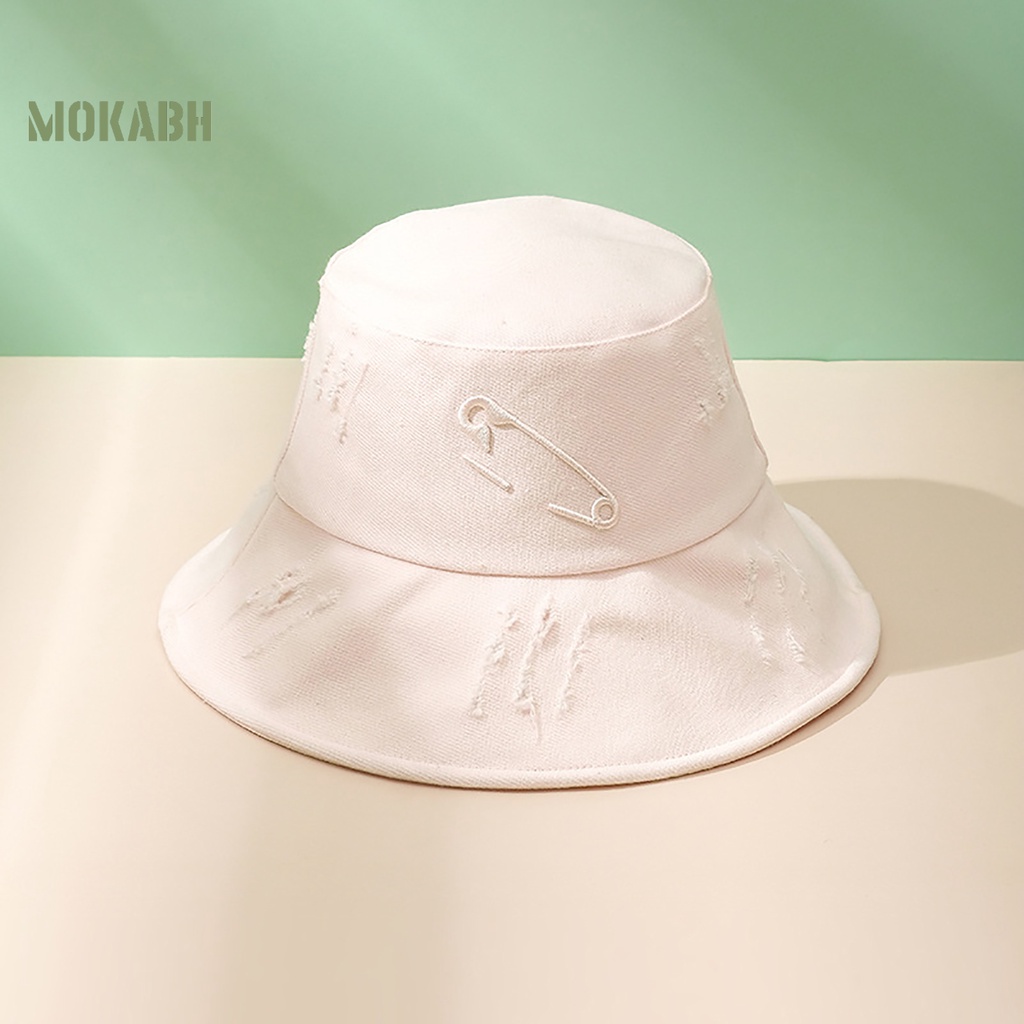 [Mok Abh] Mũ Lưỡi Trai Thêu Họa Tiết Có Thể Điều Chỉnh Kích Thước