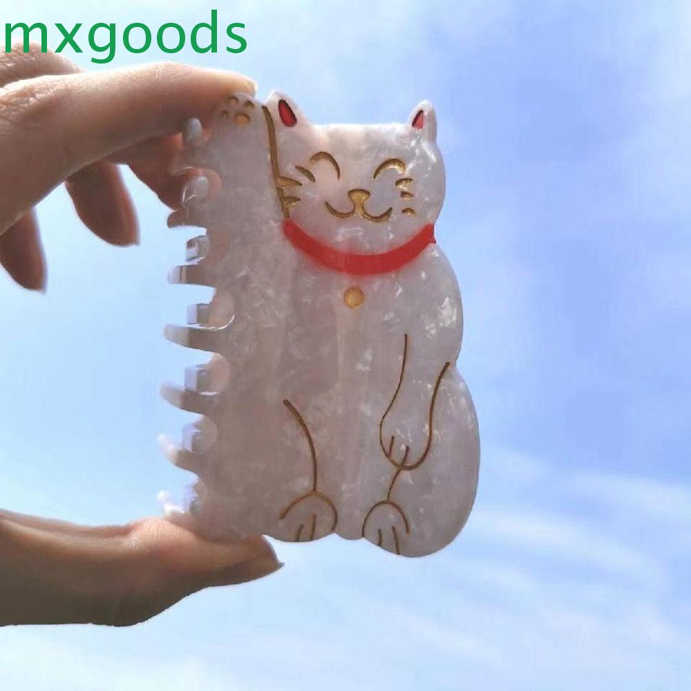 Kẹp Tóc Hình Mèo May Mắn Cỡ Lớn Thiết Kế Đơn Giản Sáng Tạo Cho Nữ