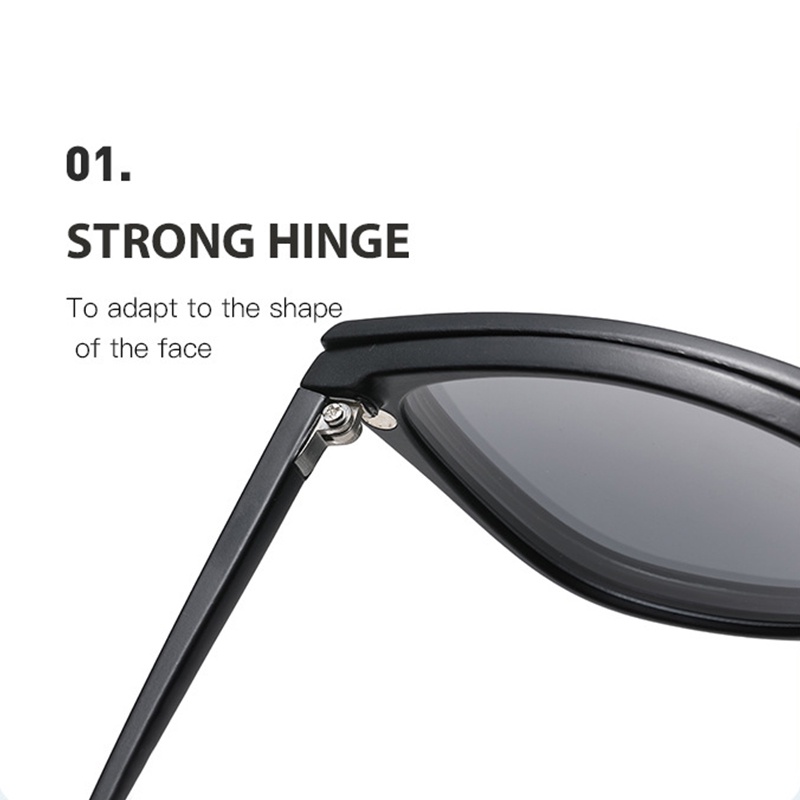 VIENDO Kính Mát Mắt Mèo Dạng Kẹp 2 Trong 1 Chống Tia UV400 Thời Trang Cho Nam Và Nữ Thích hợp cho đi xe đạp/ngoài trời/thể thao/lái(có thể cắt cận thị ống kính)