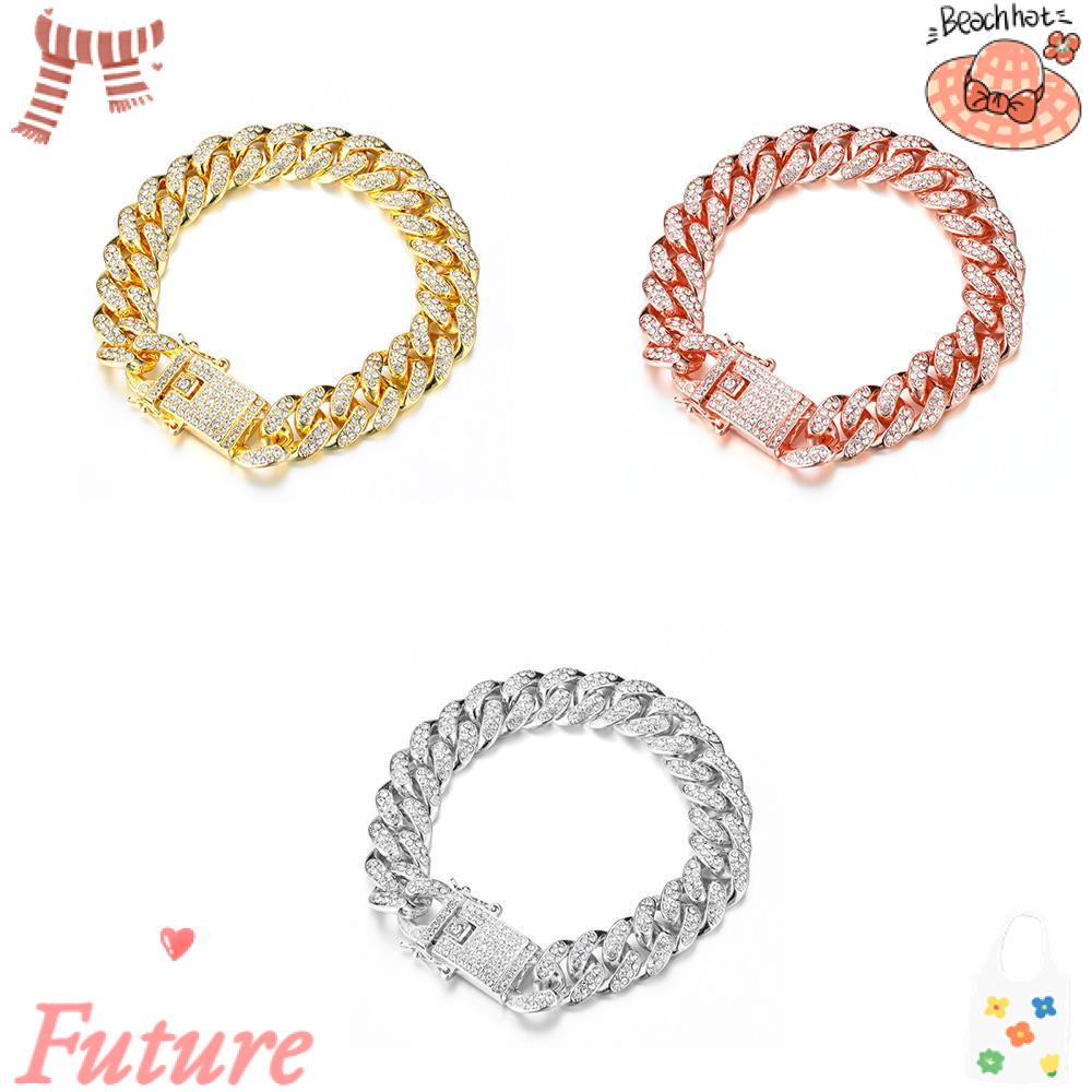 Vòng Đeo Tay Sáng Bóng Phong Cách Hiphop Sang Trọng Dành Cho Nam Nữ