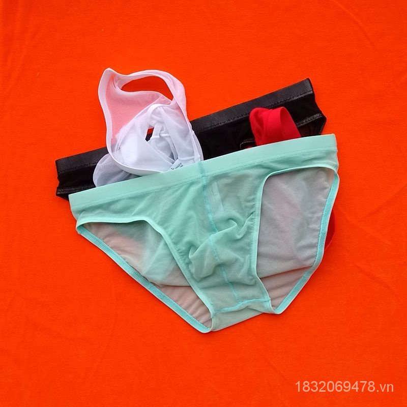 Quần Lót Lưới Trong Suốt Lưng Thấp Co Giãn Thoáng Khí Thời Trang Mùa Hè Cho Nam Giới