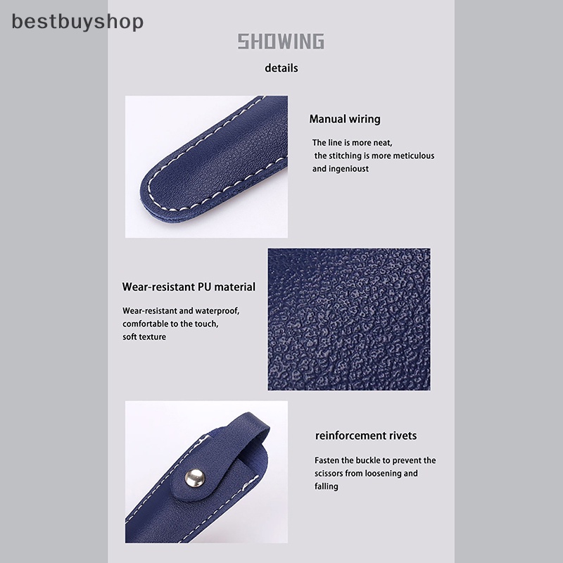 Bao Da PU Bảo Vệ Cho Kéo Cắt Tóc Chuyên Nghiệp