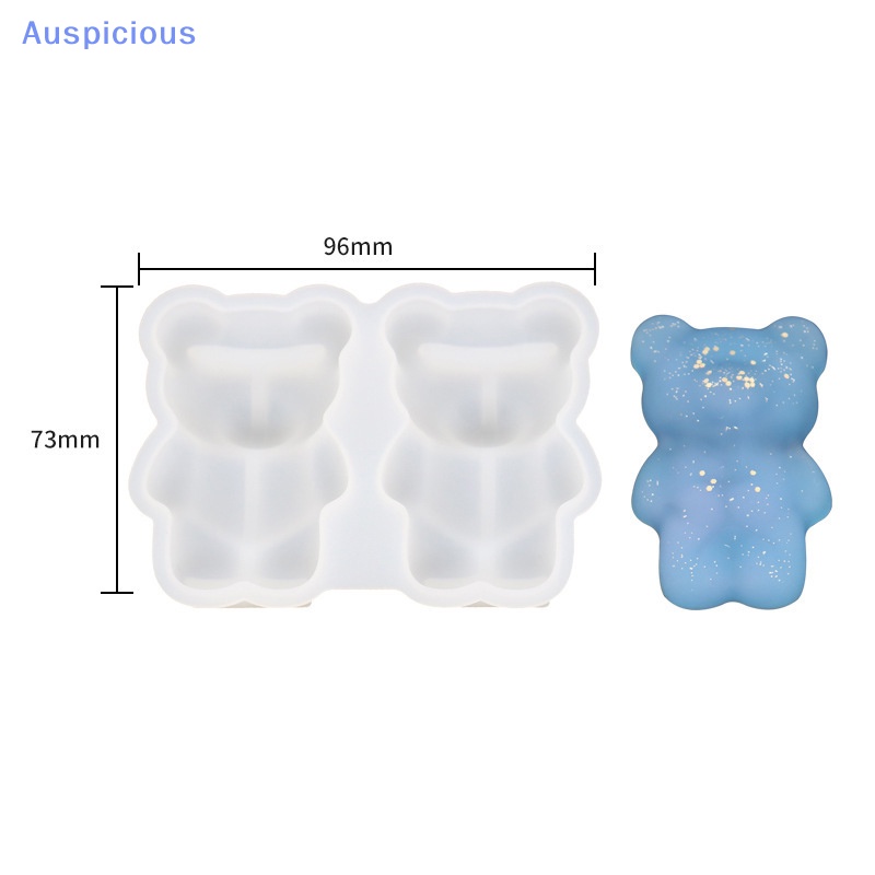 Khuôn Silicone Làm Móc Khóa / Mặt Dây Chuyền Hình Chú Gấu Nhỏ Xinh