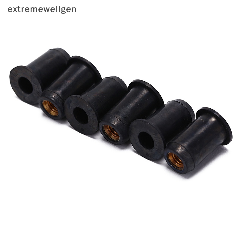 Bộ 6 Đinh Tán m6 Màu Đen Chuyên Dụng Cho Câu Cá / Thuyền