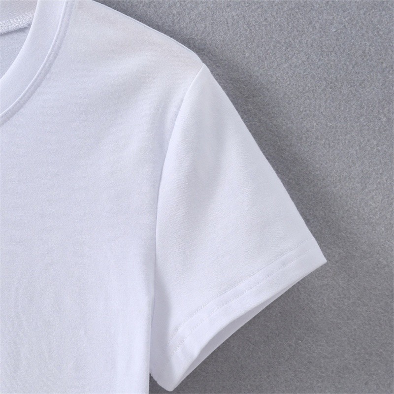 Áo Thun Croptop Ngắn Tay Cổ Tròn In Chữ Thời Trang Cho Nữ