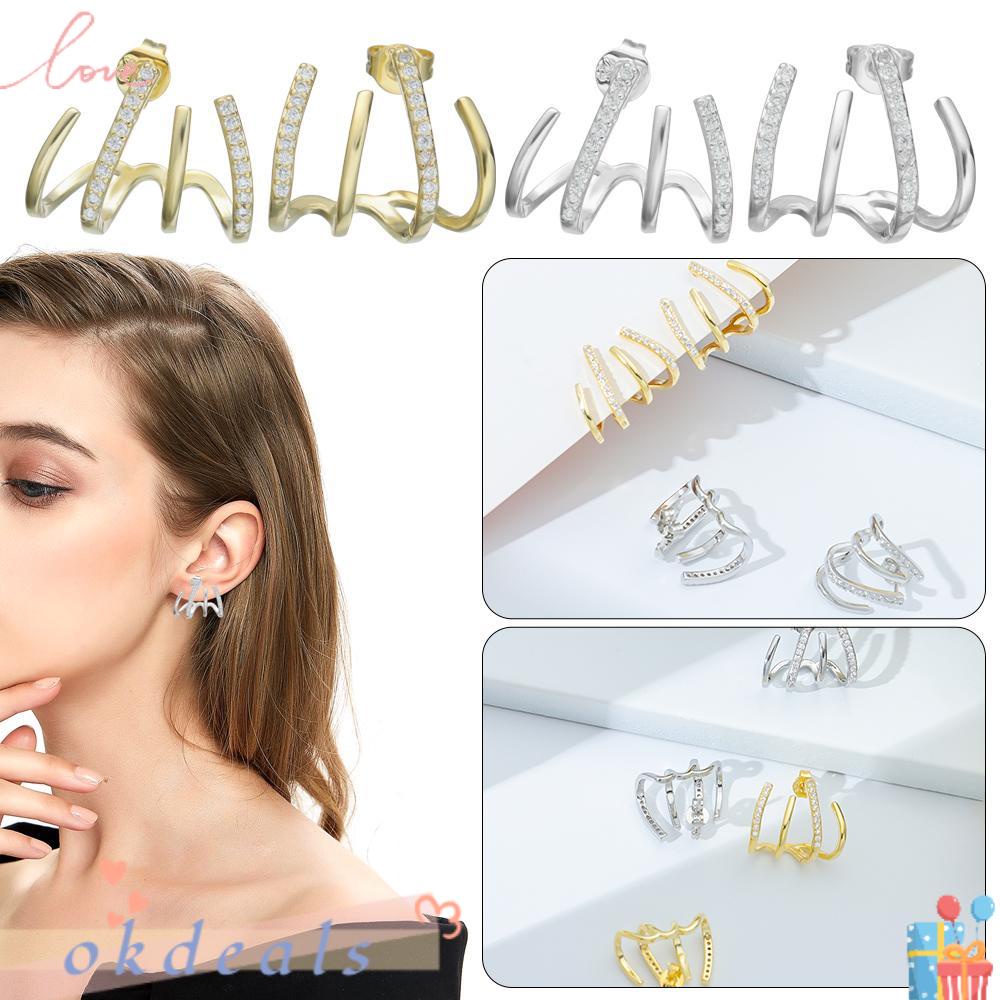 Okdeals 925|Khuyên Tai Thời Trang Xu Hướng|Ví Cầm Tay Lấp Lánh Thời Trang Cho Nữ|Bông Tai