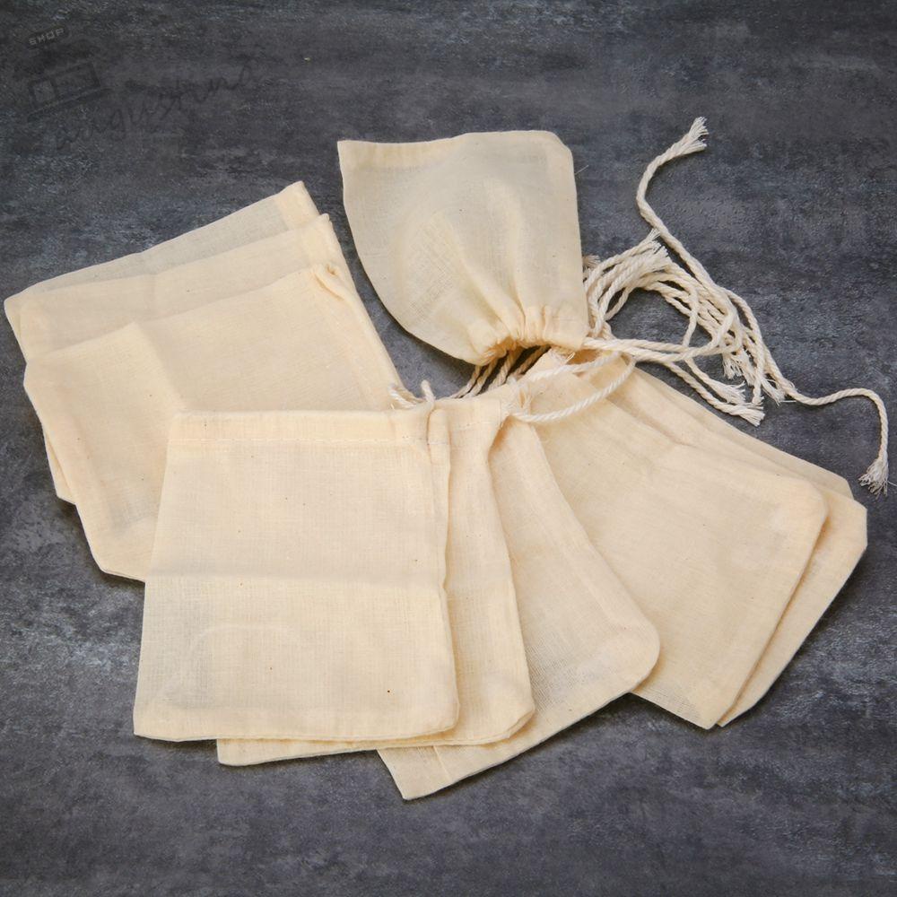 Túi Lọc Trà Vải Cotton Tái Sử Dụng Tiện Lợi