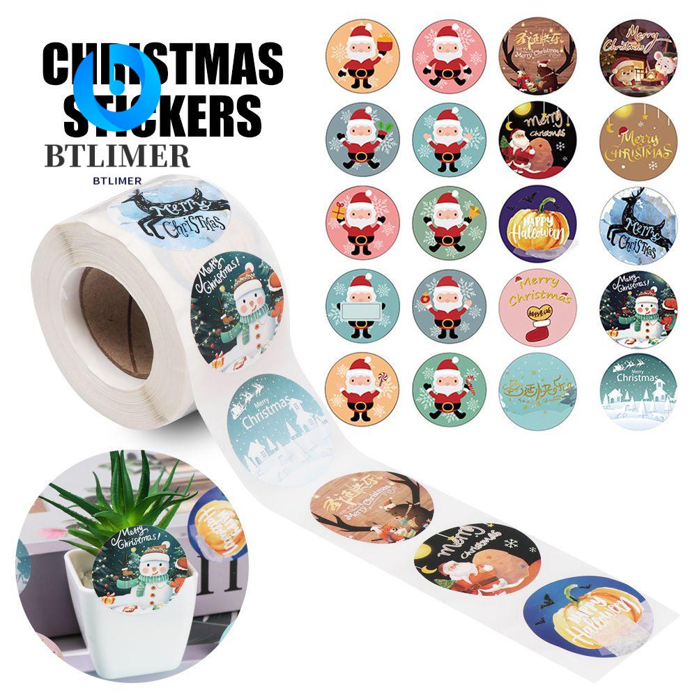 Cuộn 500 Miếng Dán Trang Trí Giáng Sinh / Tiệc Cưới DIY
