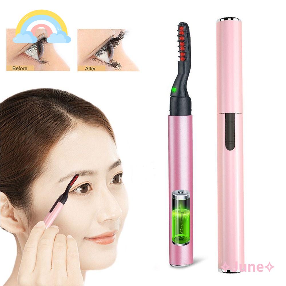 JUNE Bút Uốn Cong Lông Mi Bằng Nhiệt Chạy Điện