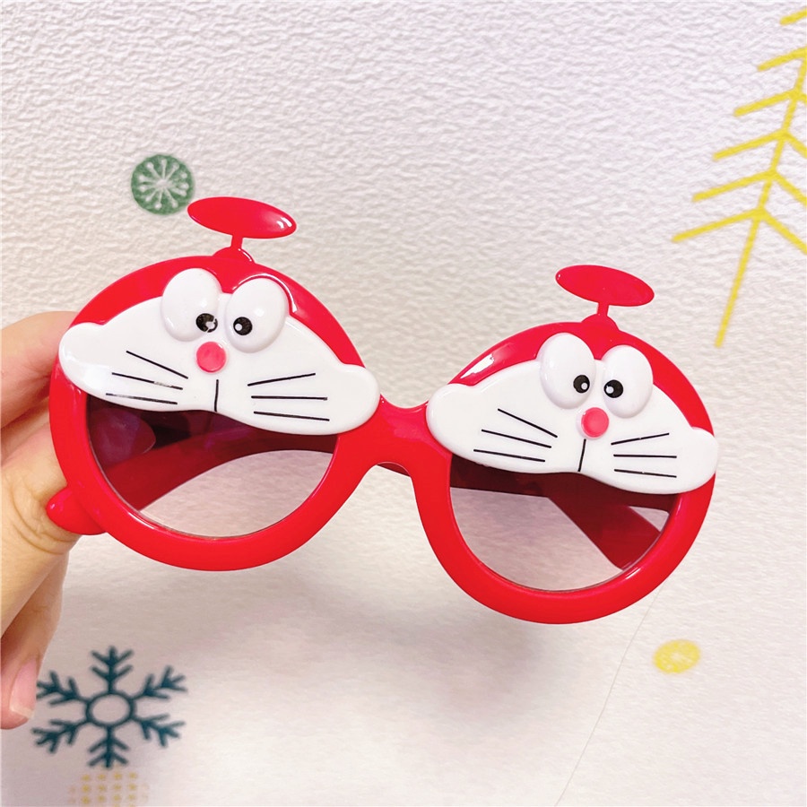 Kính Mát Hình Mèo Doraemon Chống Tia Cực Tím Phong Cách Mới Cho Bé
