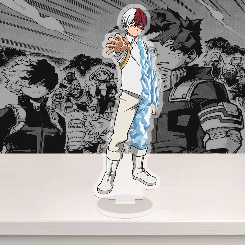 Standee My hero academia, anime Học viện siêu anh hùng, mô hình nhân vật Shoto, Bakugo, Midoriya