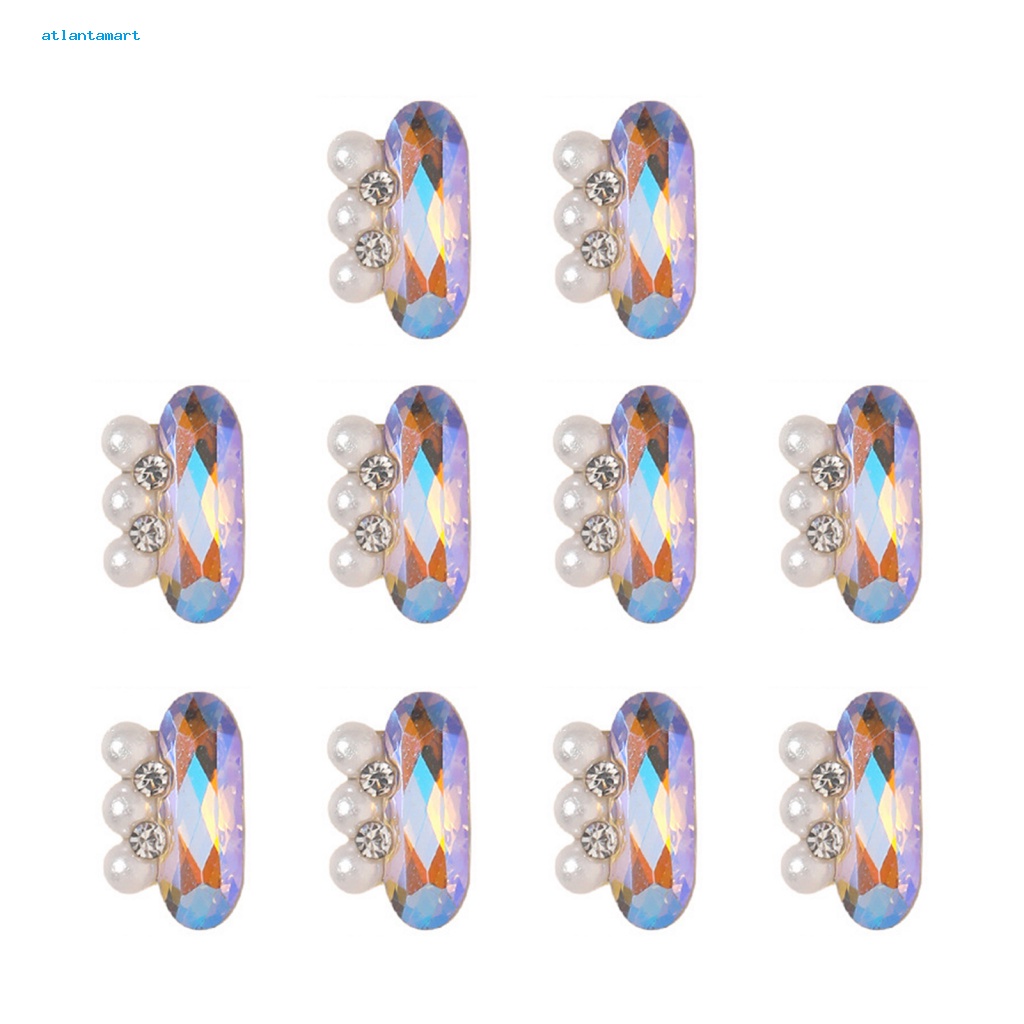 Túi Đựng Đồ Dùng Cao Cấp Tiện Dụng| Bộ 10 HạT ĐíNh Trang Trí MóNg Tay Sang TrọNg