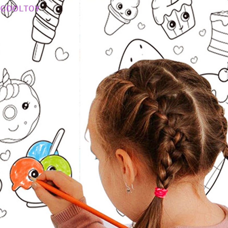 Cooltoy Cuộn Giấy Tô Màu Họa Tiết Sống Động Như Thật DIY Cho Trẻ Em