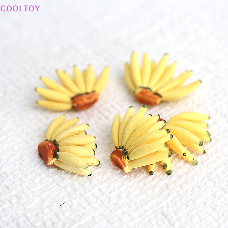 Quả Chuối Giả Bằng Nhựa Resin 1Bunch 1: 12 Trang Trí Nhà Búp Bê