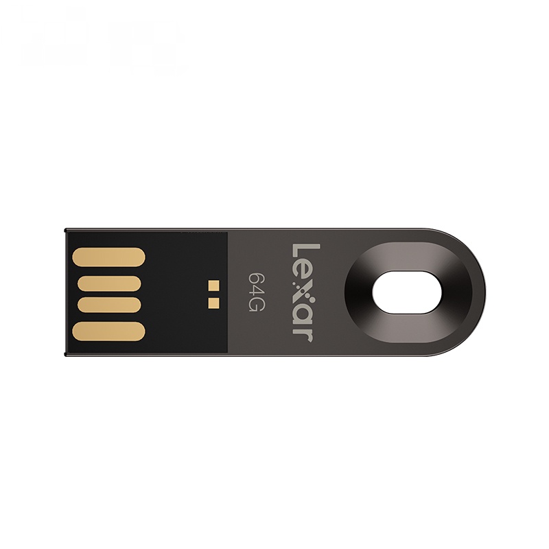 Ổ Đĩa Flash USB 64GB Bằng Kim Loại Siêu Mỏng Màu Đen Cho PC / Mac