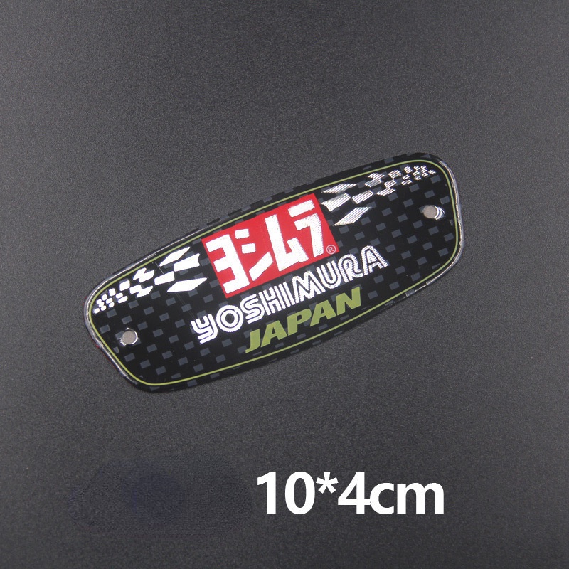 Decal DáN Trang Trí ỐNg Pô HìNh Yoshimura 3D Cho Xe MáY