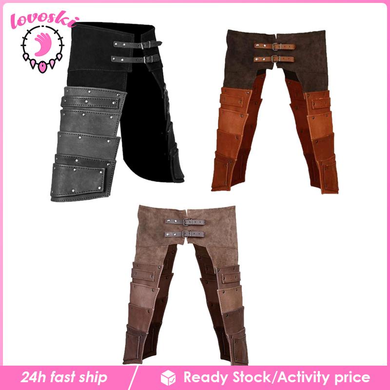 [Lovoski] Bọc Bảo Vệ Chân Bằng Da PU Dùng Hóa Trang Cướp Biển Thời Trung Cổ