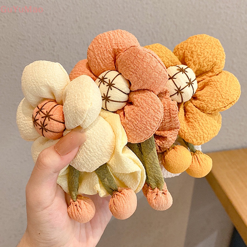 1 Túi Hoa Hướng Dương Bằng Vải Cotton Treo Trang Trí Xe Hơi DIY