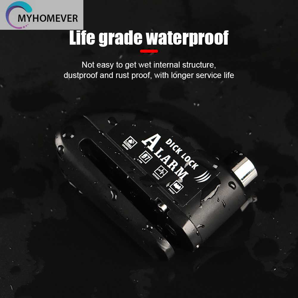 Ổ Khóa Phanh Đĩa Xe Máy Chống Nước 500mAh Có Thể Sạc Lại