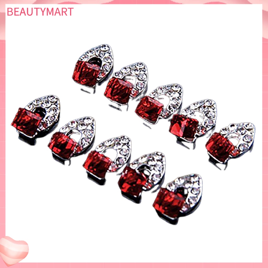 Set 10 Hạt Đá 3D Lấp Lánh Trang Trí Móng Nghệ Thuật Thời Trang DIY Cho Nữ