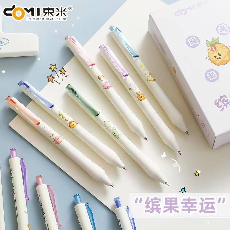 Bút Mực Gel Ngòi 0.5mm In Họa Tiết Trái Cây Phong Cách Nhật Bản