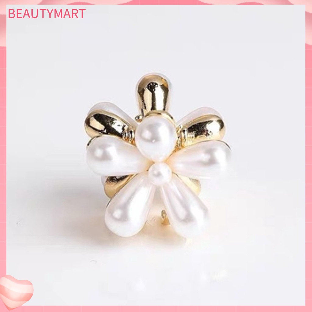 Kẹp Tóc Mini Kiểu Retro Đính Ngọc Trai Giả Dễ Thương