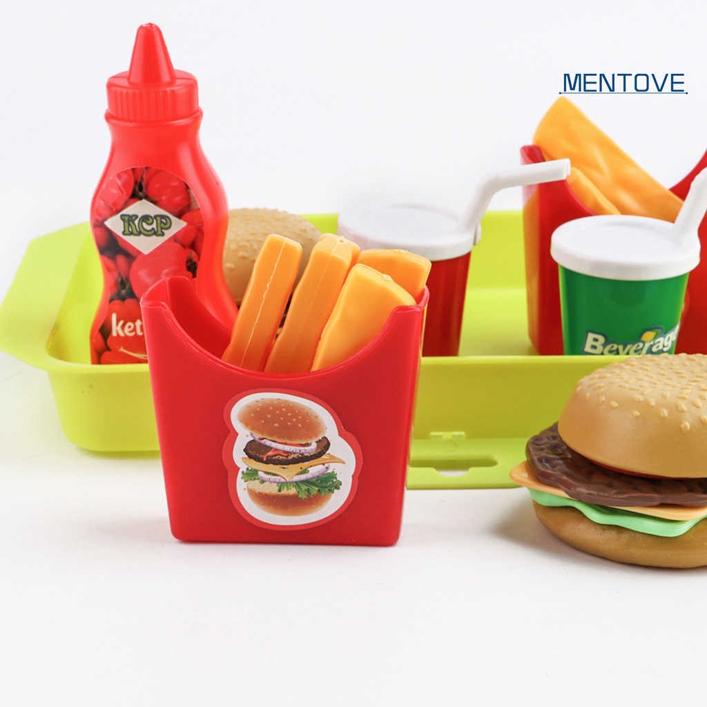 Set 8 Mô Hình Bánh Hamburger / Hamburger Trang Trí Nhà Búp Bê