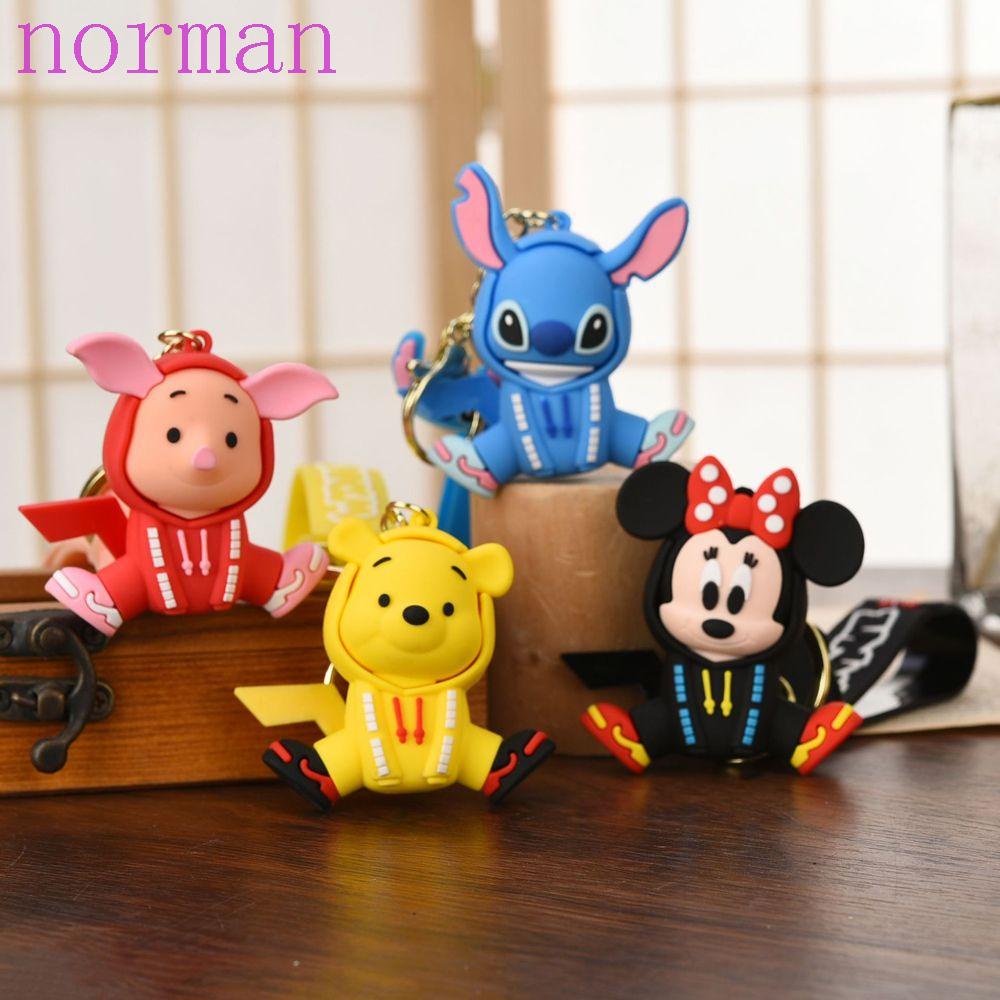 Móc Khóa Hình Chuột Mickey Minnie Stitch Dễ Thương