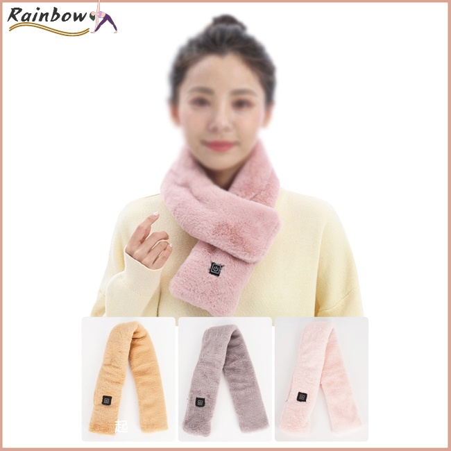 Khăn Choàng Cổ Sưởi Ấm Bằng Điện 3 Mức Độ Điều Khiển Nhiệt Độ Kèm Sạc Usb Tiện Dụng